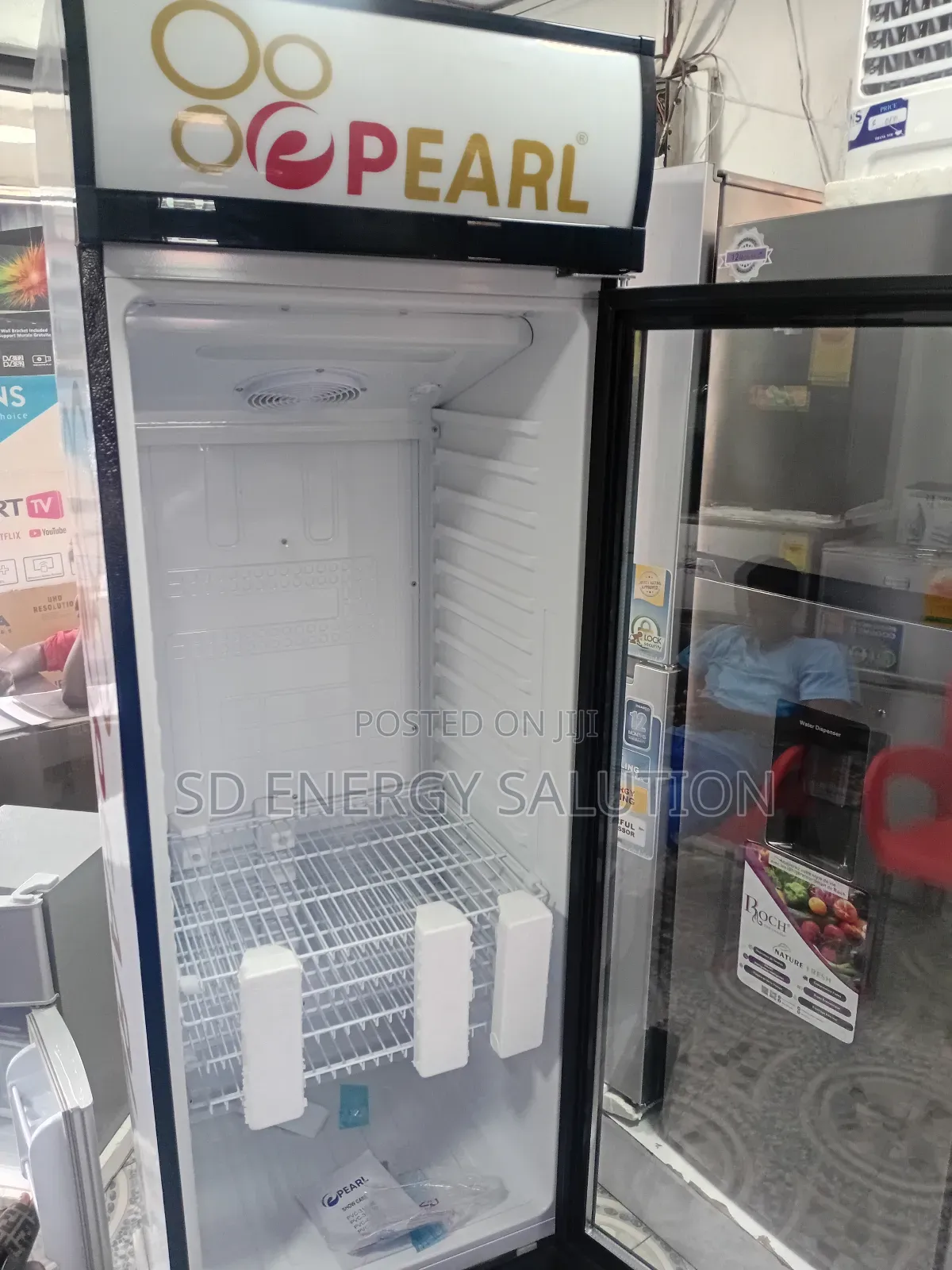 Charming Pearl Fridge 330 Litres Fridge Freezer Pearl