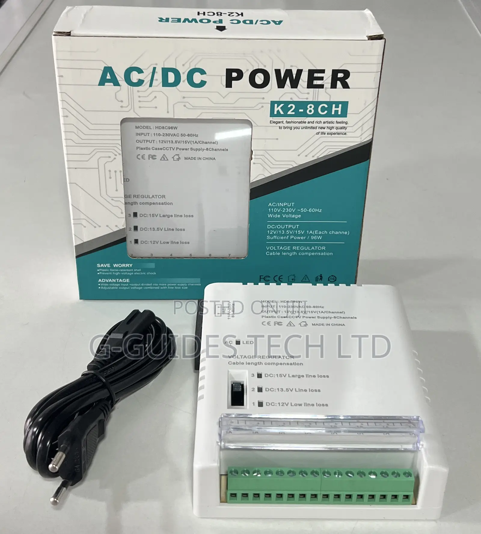 12v 10a CCTV Power Supply, 12v 10a Ac/Dc Power Supply 8ch