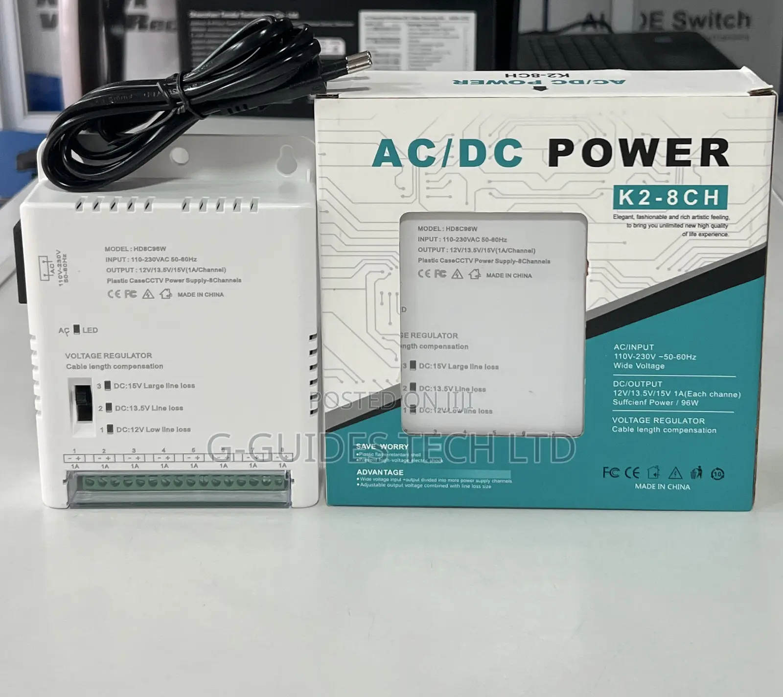 12v 10a CCTV Power Supply, 12v 10a Ac/Dc Power Supply 8ch