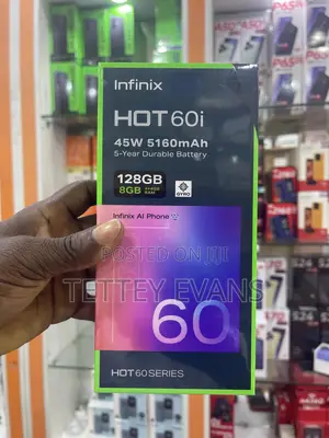 New Infinix Hot 60i 128 GB Black