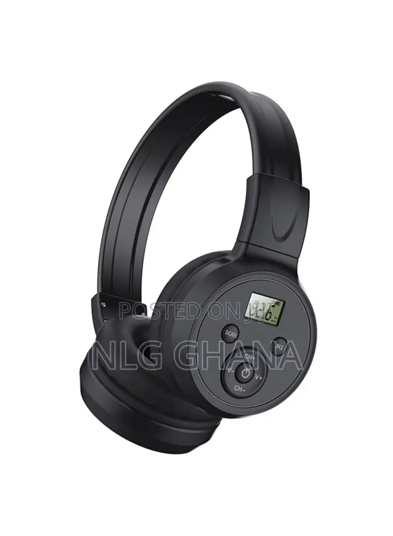Fm Radio Over Ear Headphones Rechargeable Foldable. Tvx26140