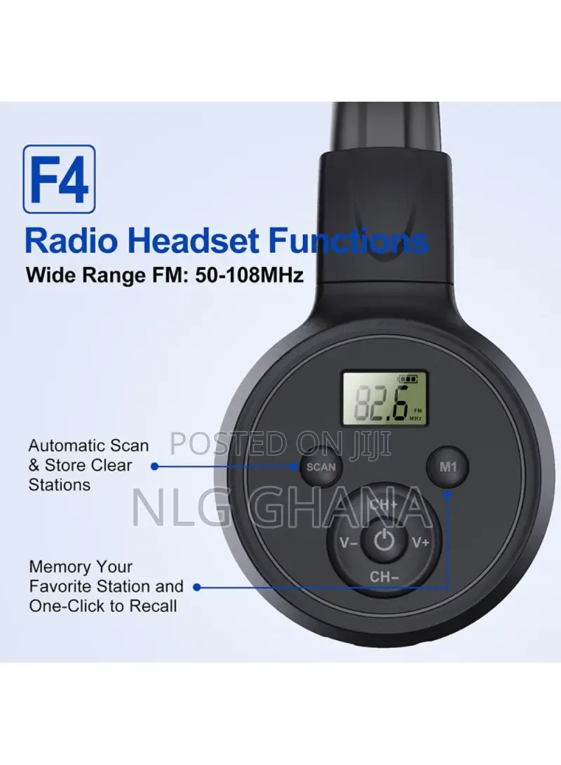 Fm Radio Over Ear Headphones Rechargeable Foldable. Tvx26140