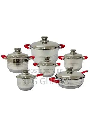 12pcs Stainless Steel Cookware Set With Stainless. Ghx2284