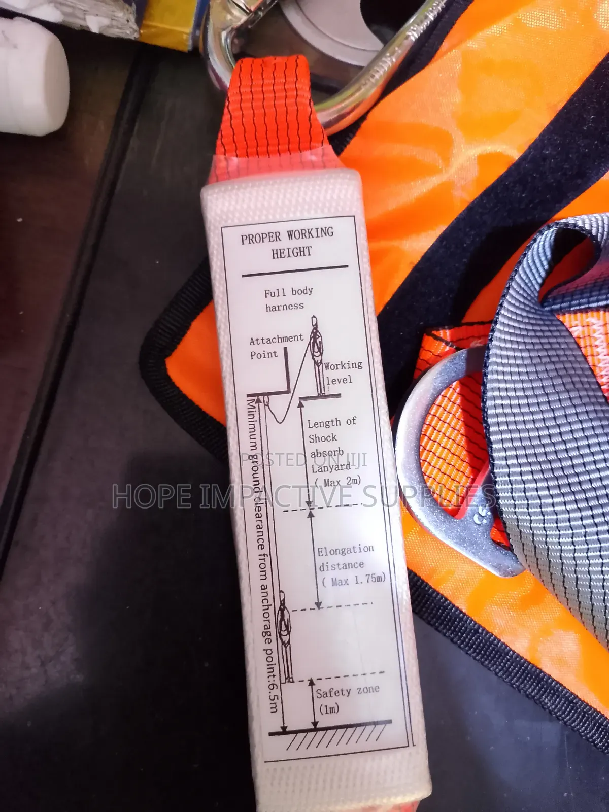 Safety Full Body Harness With Double Lanyards(Workman).