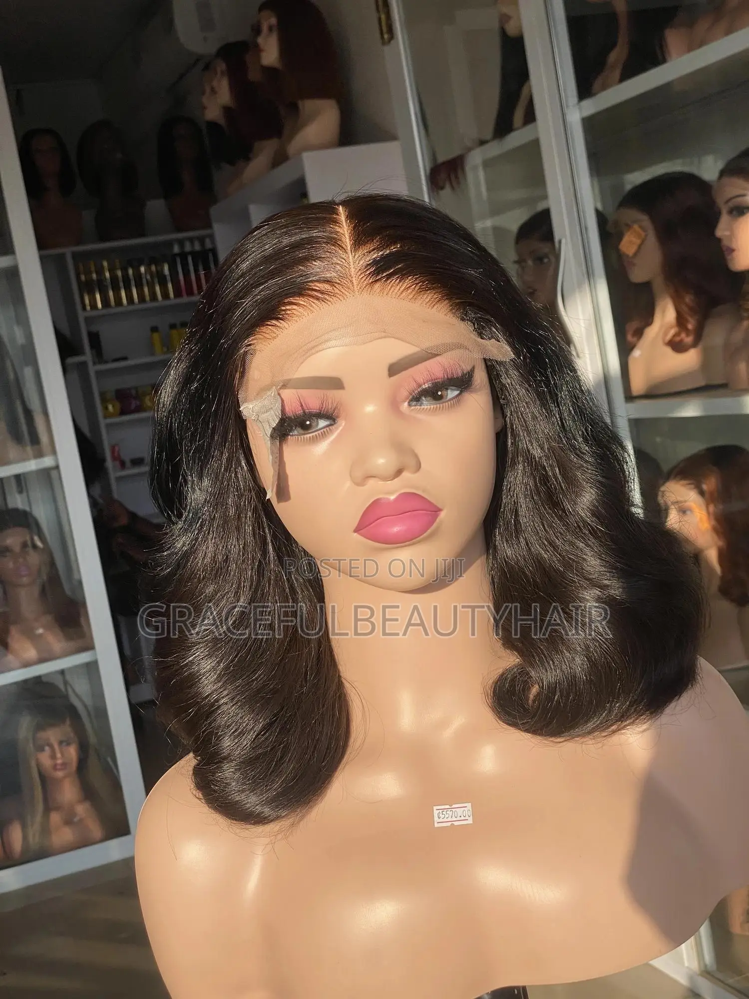 10”Raw Donor Natural B With 5x5 Closure Loose Wavy Bouncy