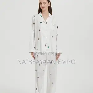 Women Skin Friendly Ice Silk Pajamas