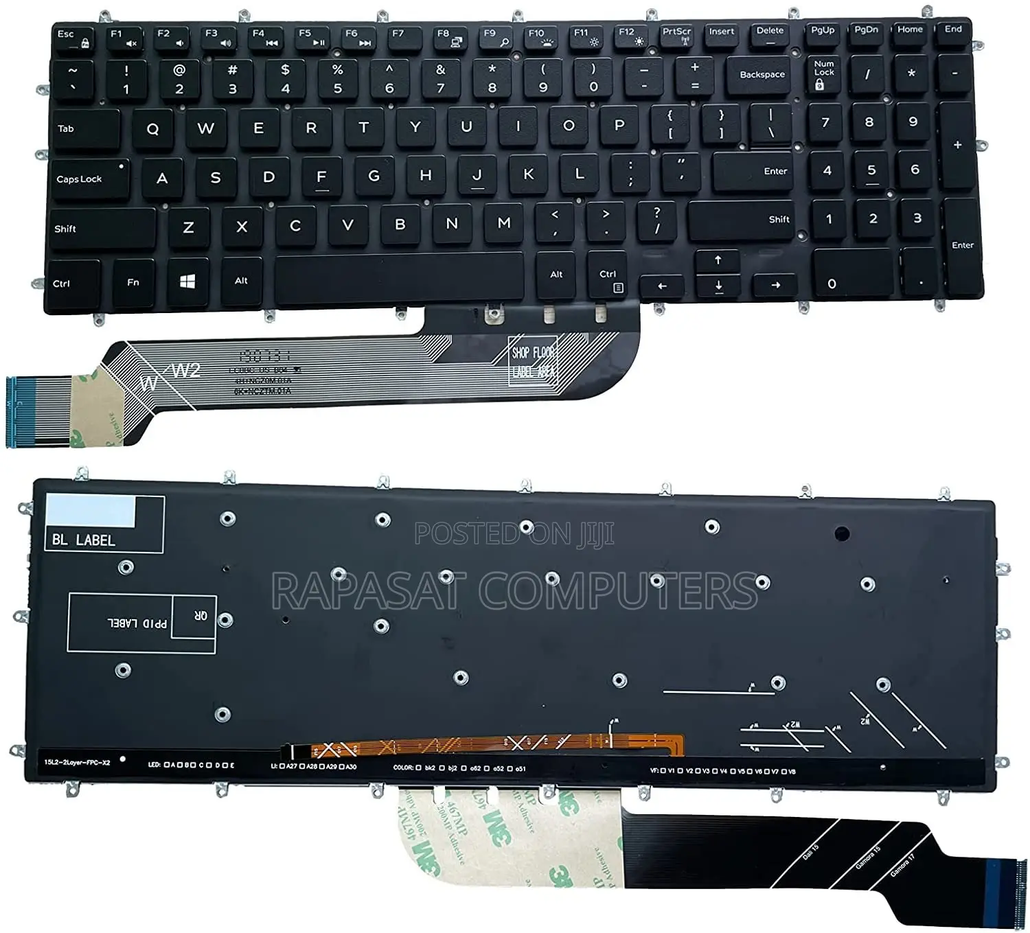 Dell 15-7000 / 7779 7567 7566 7577 7587 Backlight Keyboard