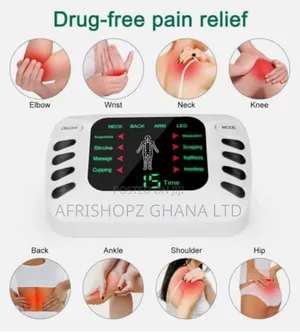 Electronic Pulse Massager Machine Black