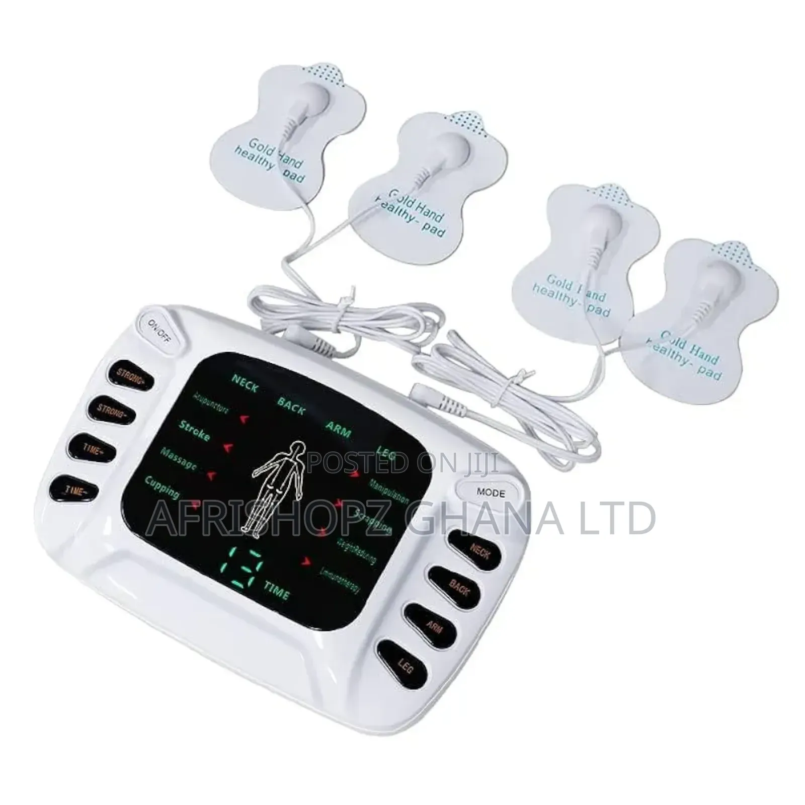 Electronic Pulse Massager Machine Black