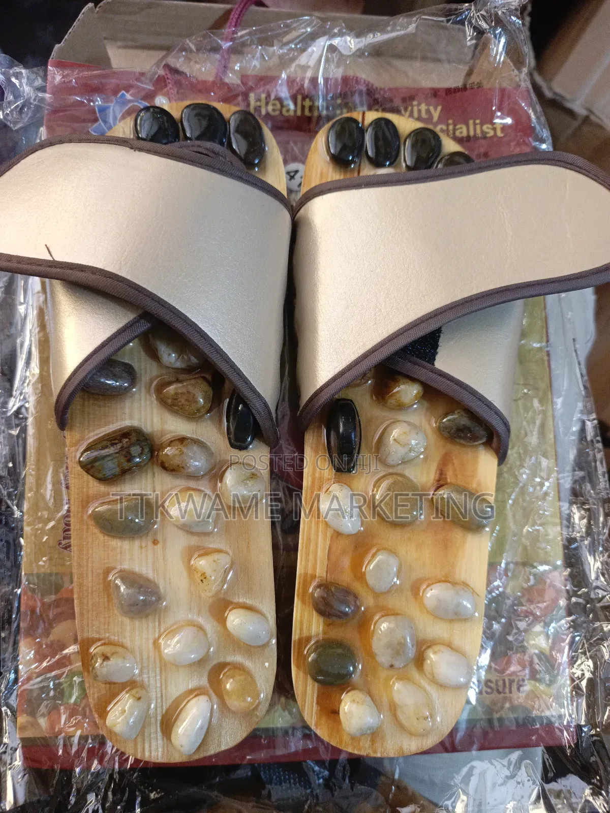 Stone Health Massage Slippers