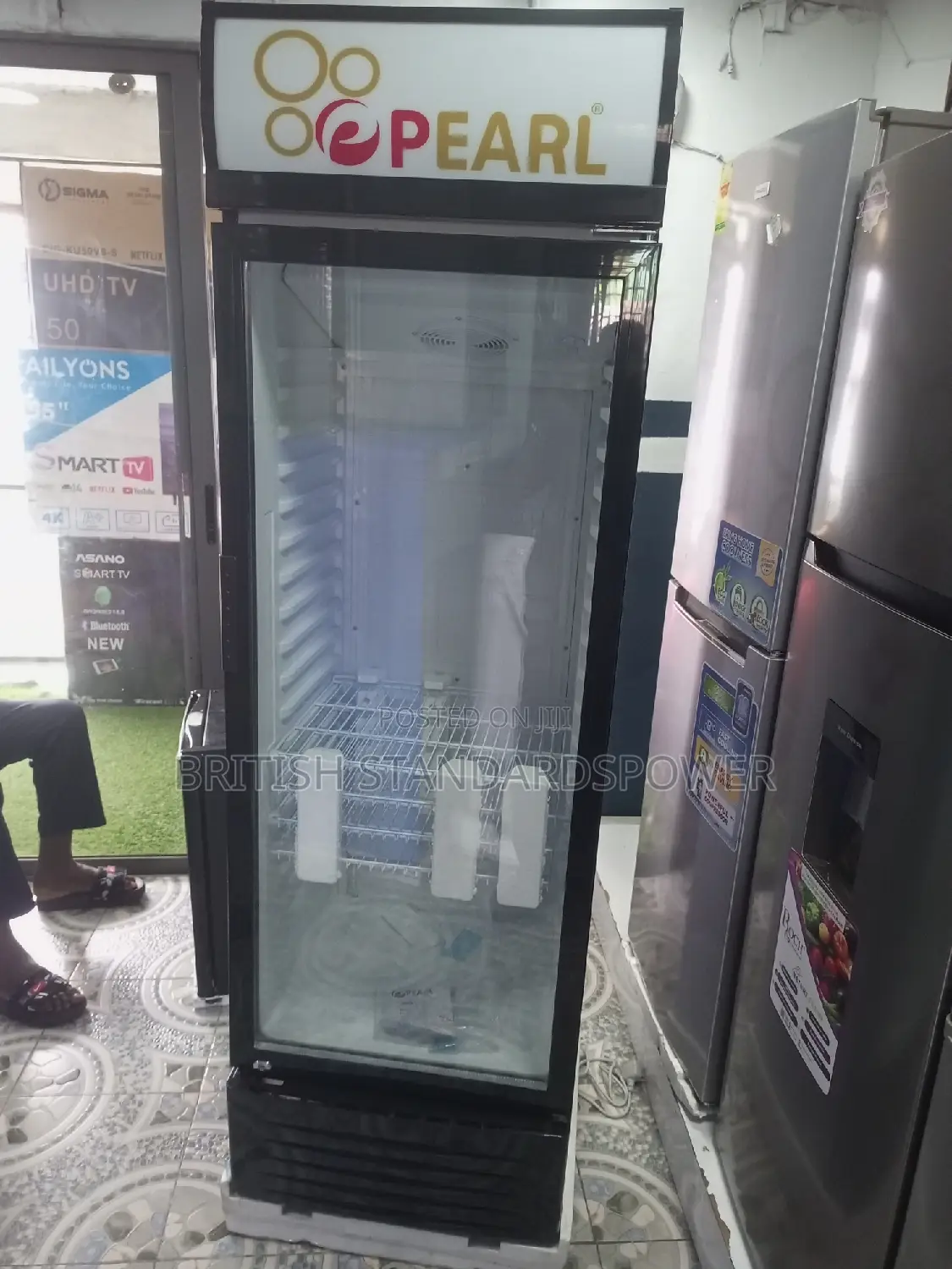 Superb Pearl Fridge Display Fridge PVC-424-2b Energy Set