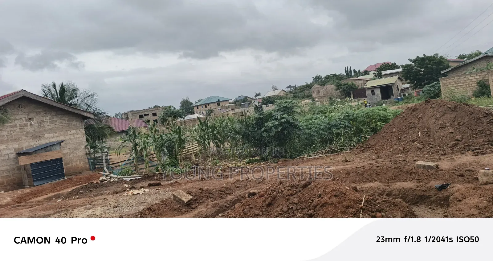 Half Plot of Land for Sale Amasaman Danchira, 35,000