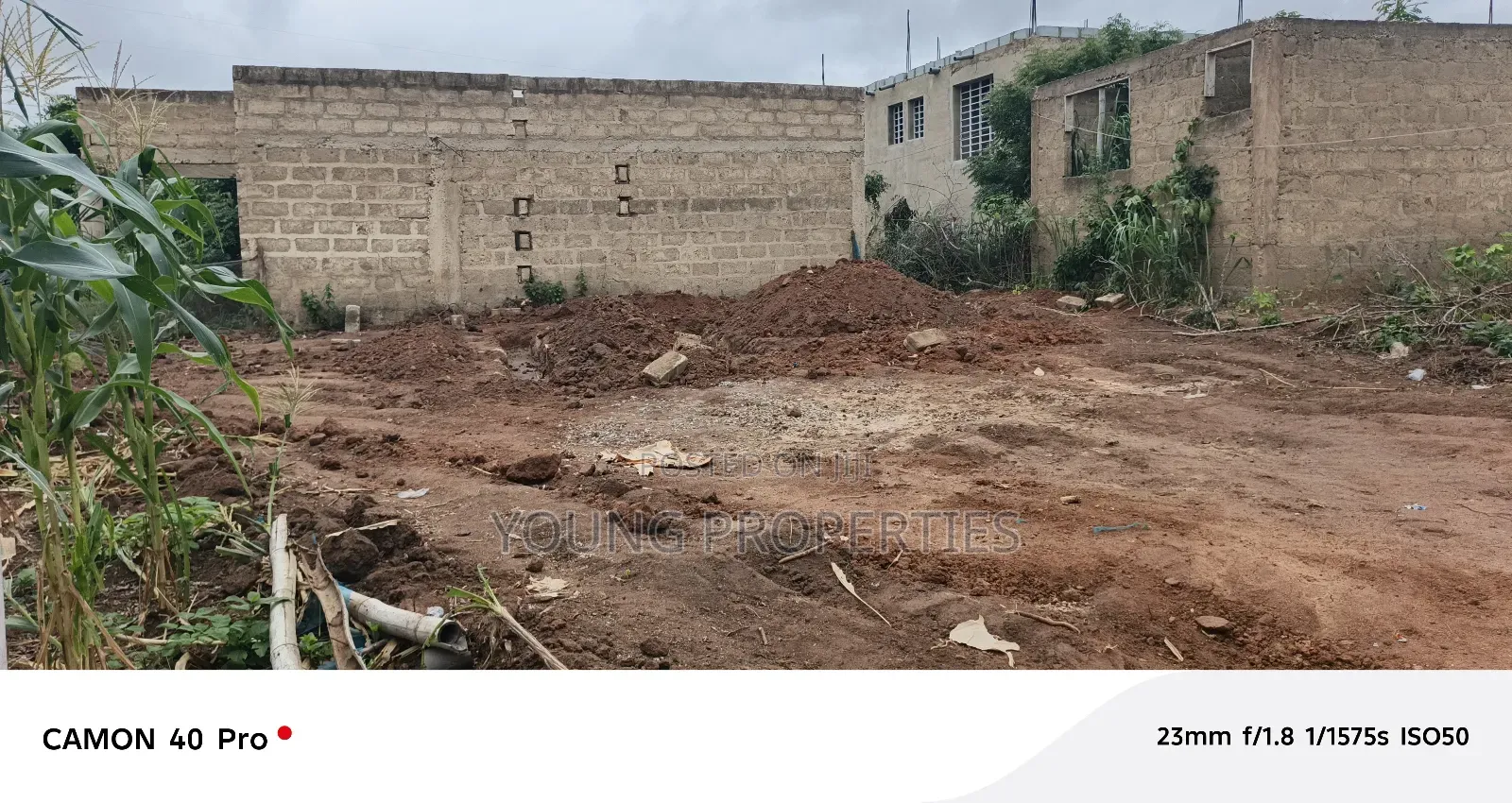 Half Plot of Land for Sale Amasaman Danchira, 35,000