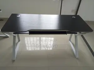 Multipurpose Table With Shelves And Keyboard Desk