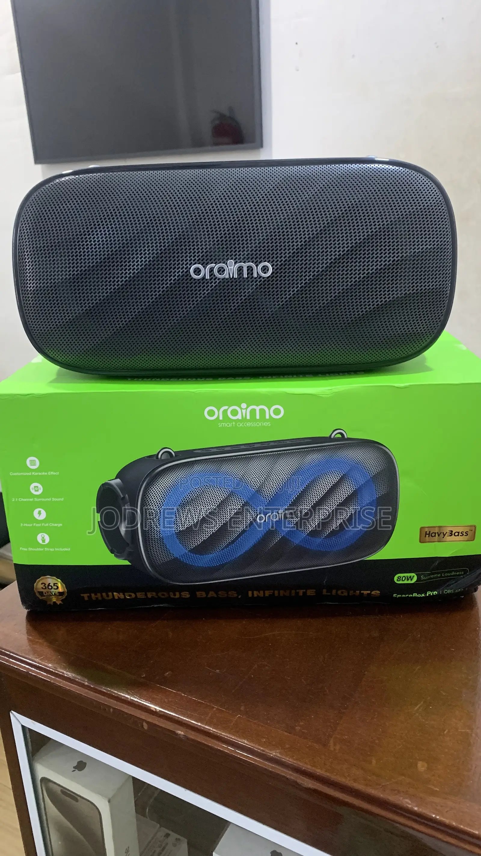 Oraimo Spacebox Pro 80w Karaoke-Support Wireless Speaker