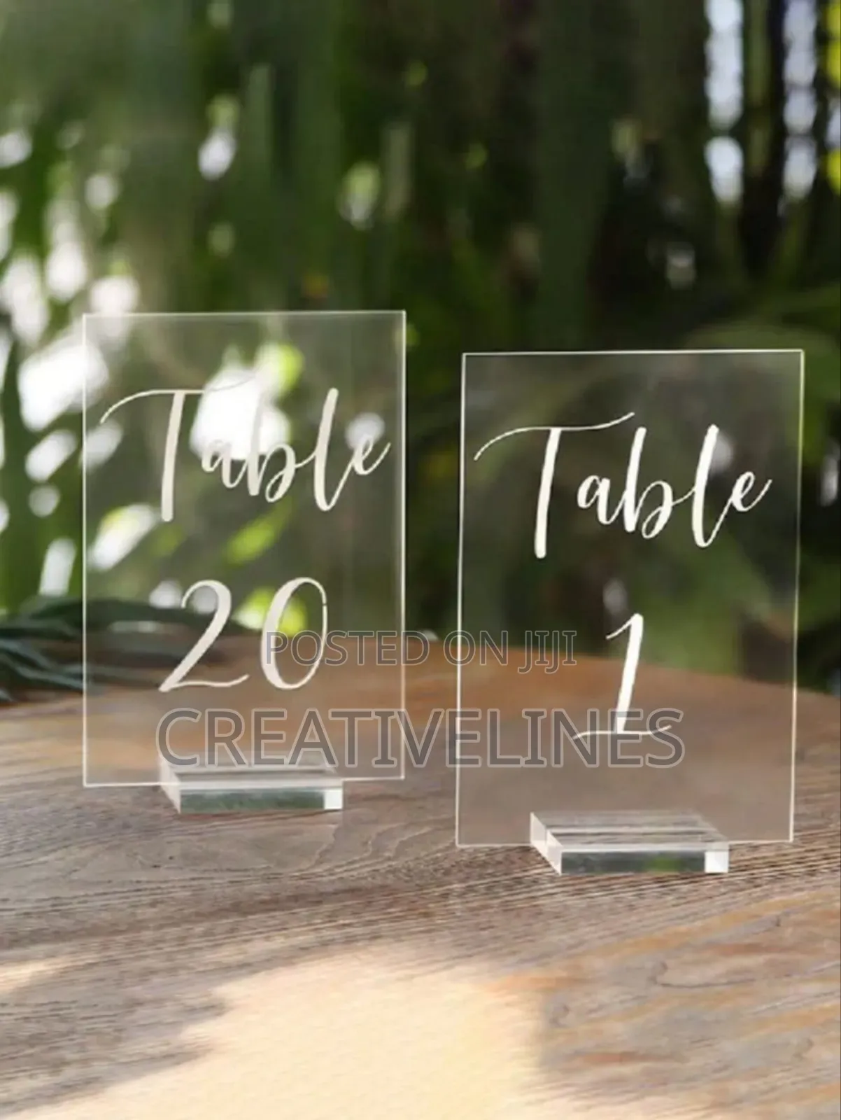 Cystal Table Top Numbers