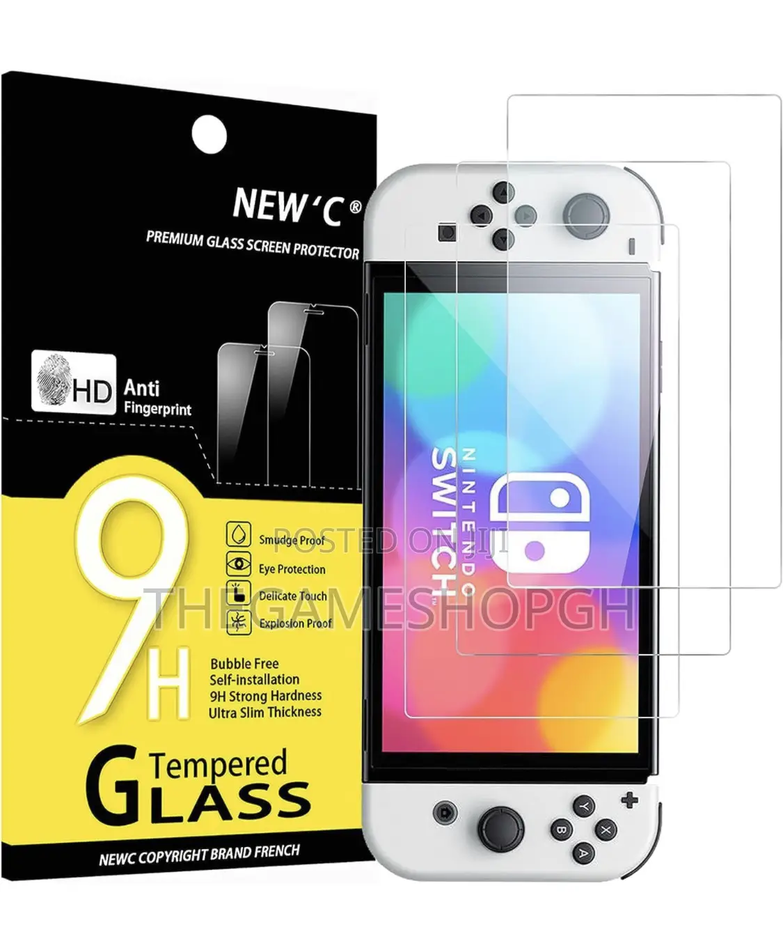 3-Pack Screen Protector for Nintendo Switch Oled.