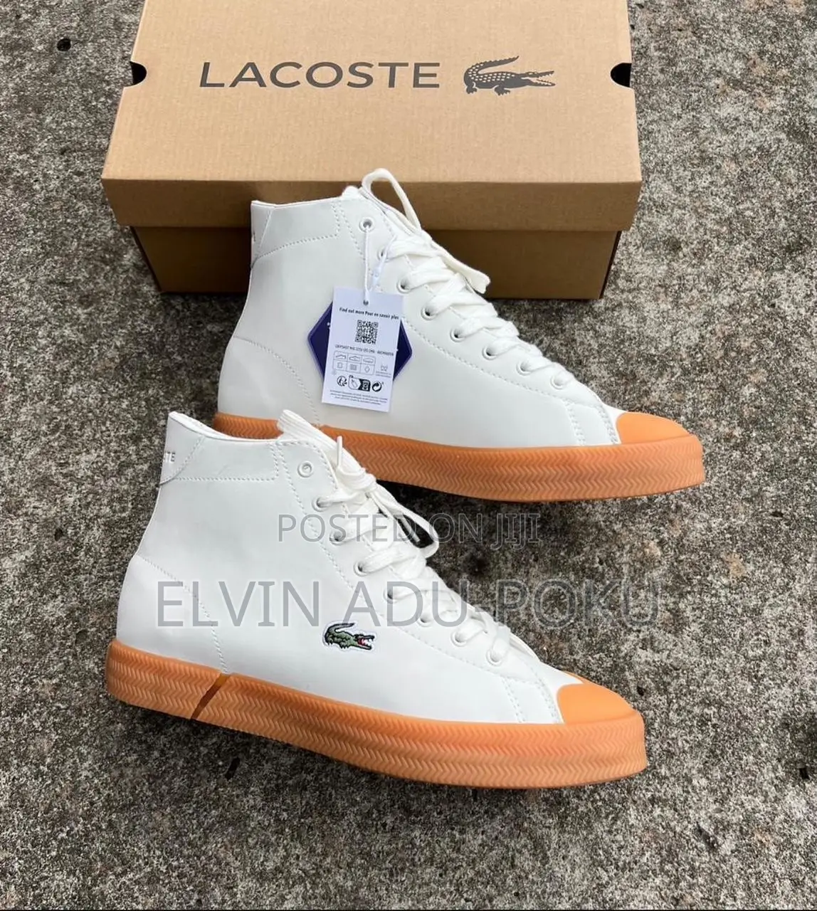 High Top Lacoste Sneaker Comes In Different Colours , Swipe >>>>>