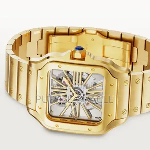 Cartier Santos Skeleton Dial Watch