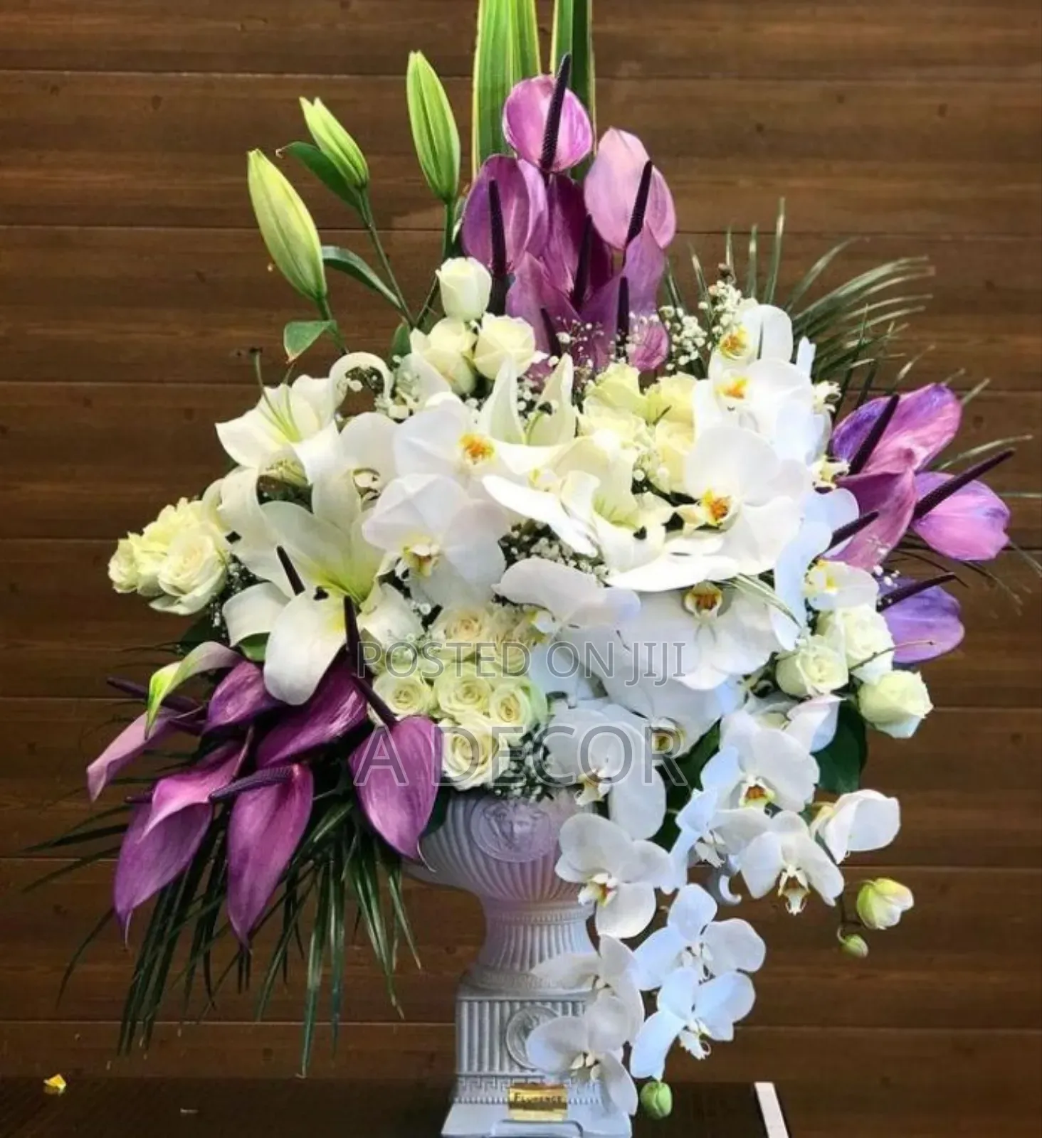 Funeral Wreath and Flower Arrangement