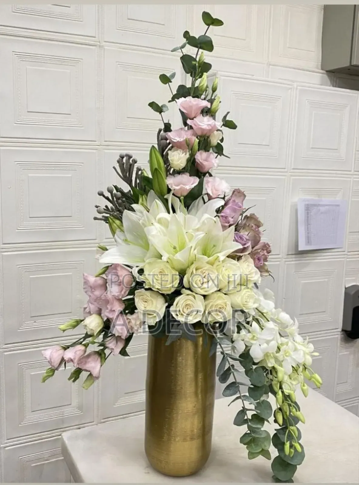 Funeral Wreath and Flower Arrangement