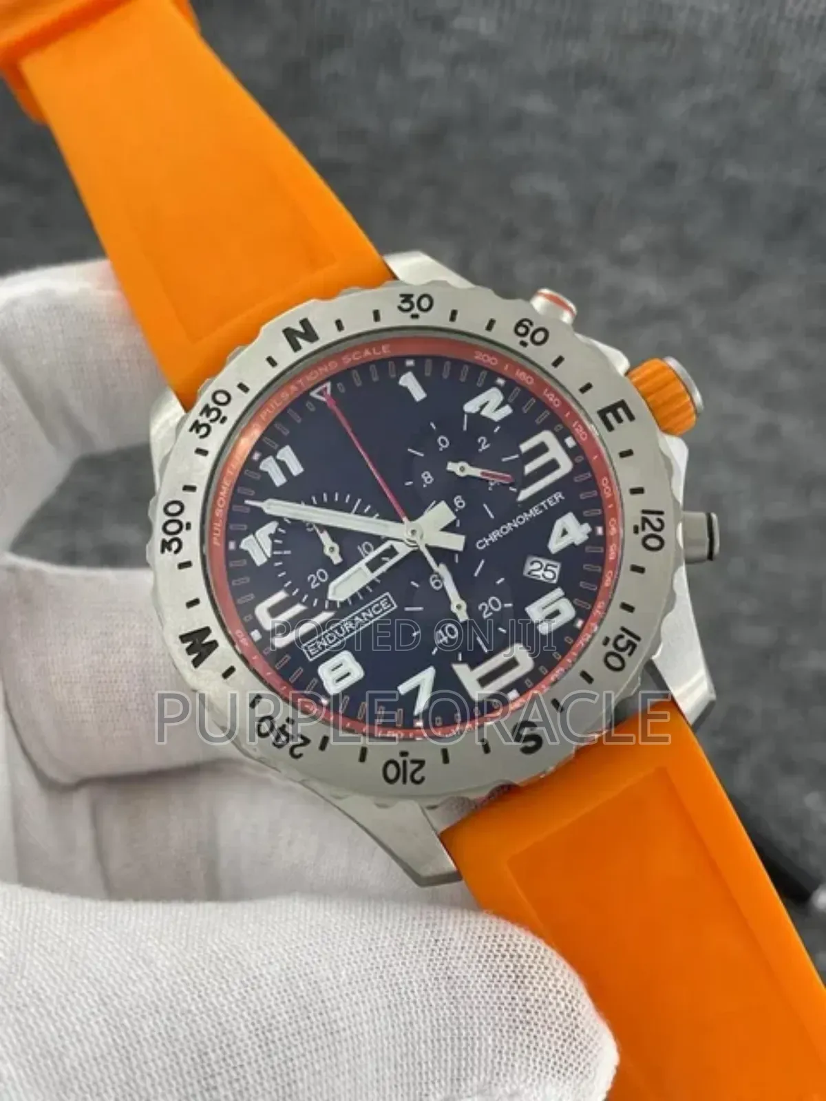Breitling Endurance Pro 44 Orange Strap Watch