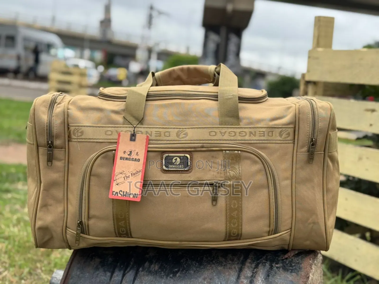 Khaki Duffle Sports/Traveling Bags