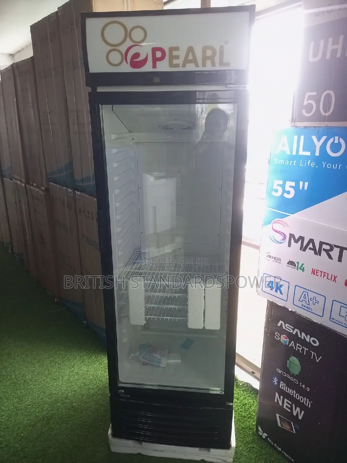 Brave 330l Pearl PVC-424-2b Display Fridge Systematic Set