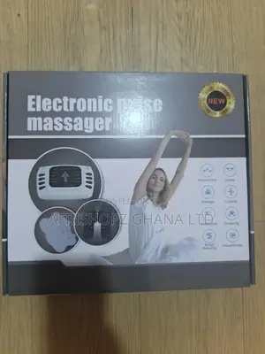 Electronic Pulse Massager Machine Black