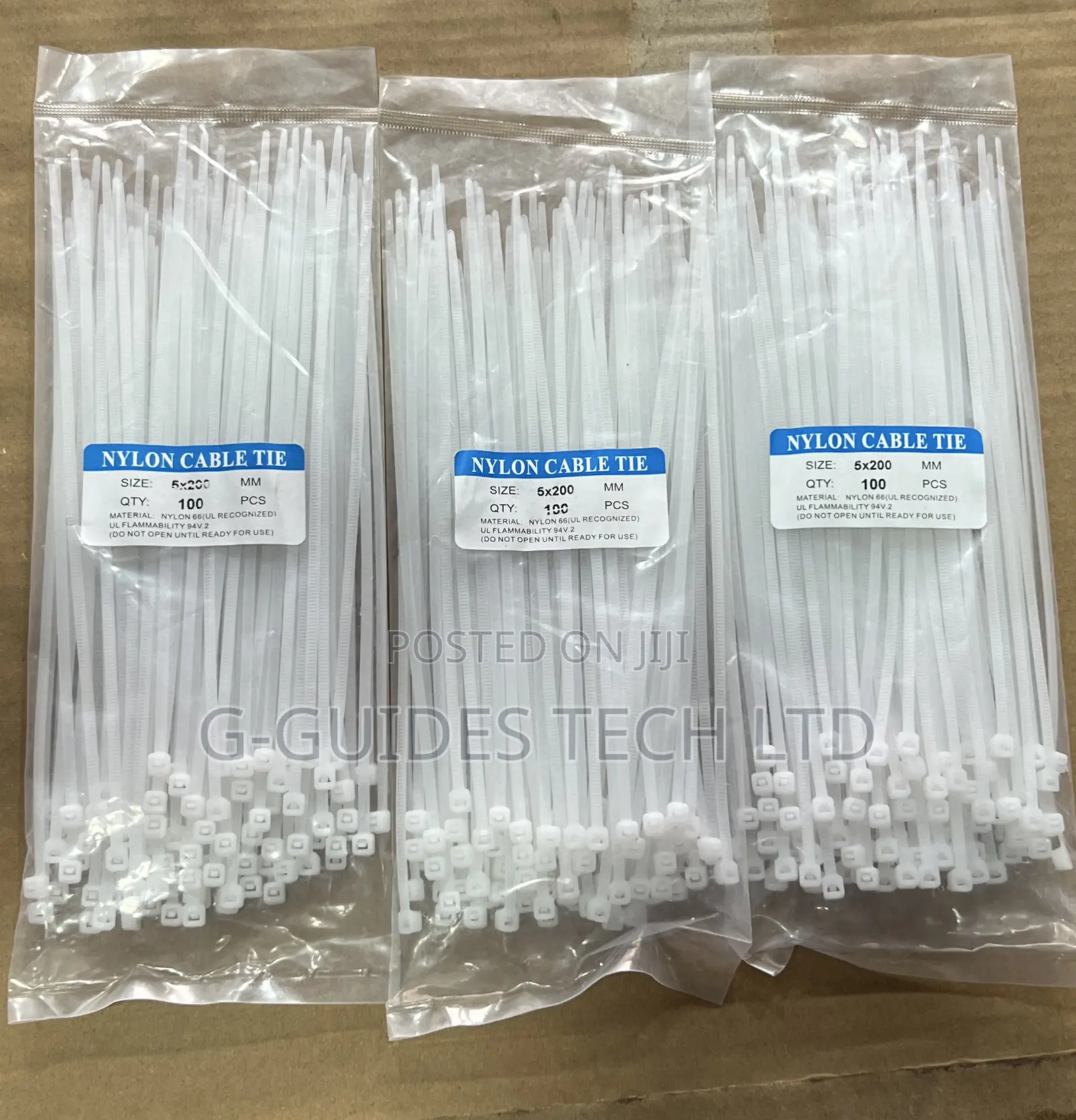 Nylon Cable Tie 5x200mm (100 in Pack)