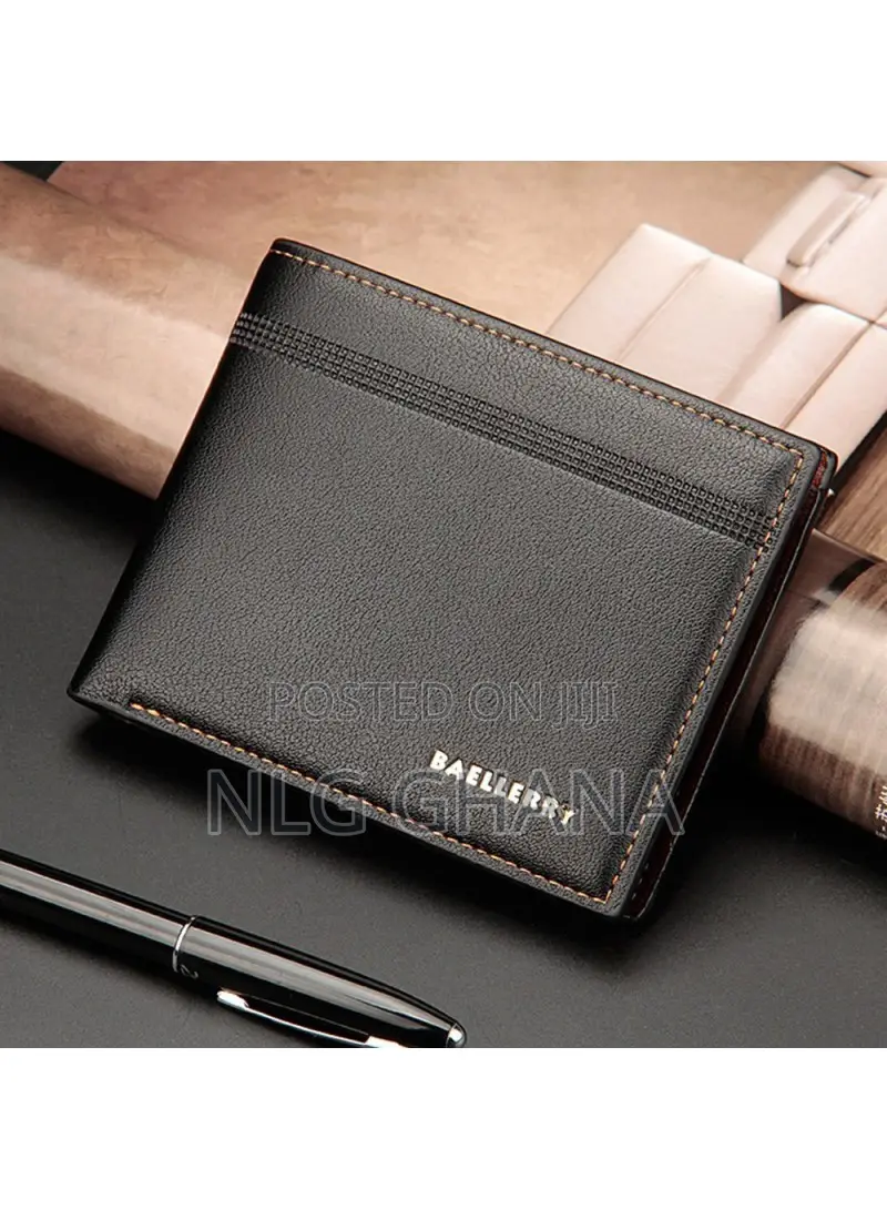 Litchi Texture Pu Leather Short Wallet Men. Tvx16522