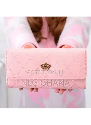 Pu Leather Crown Wallet Long Purse for Women. Tvx27521