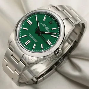 Rolex Oyster Pepertual Green Dial Watch