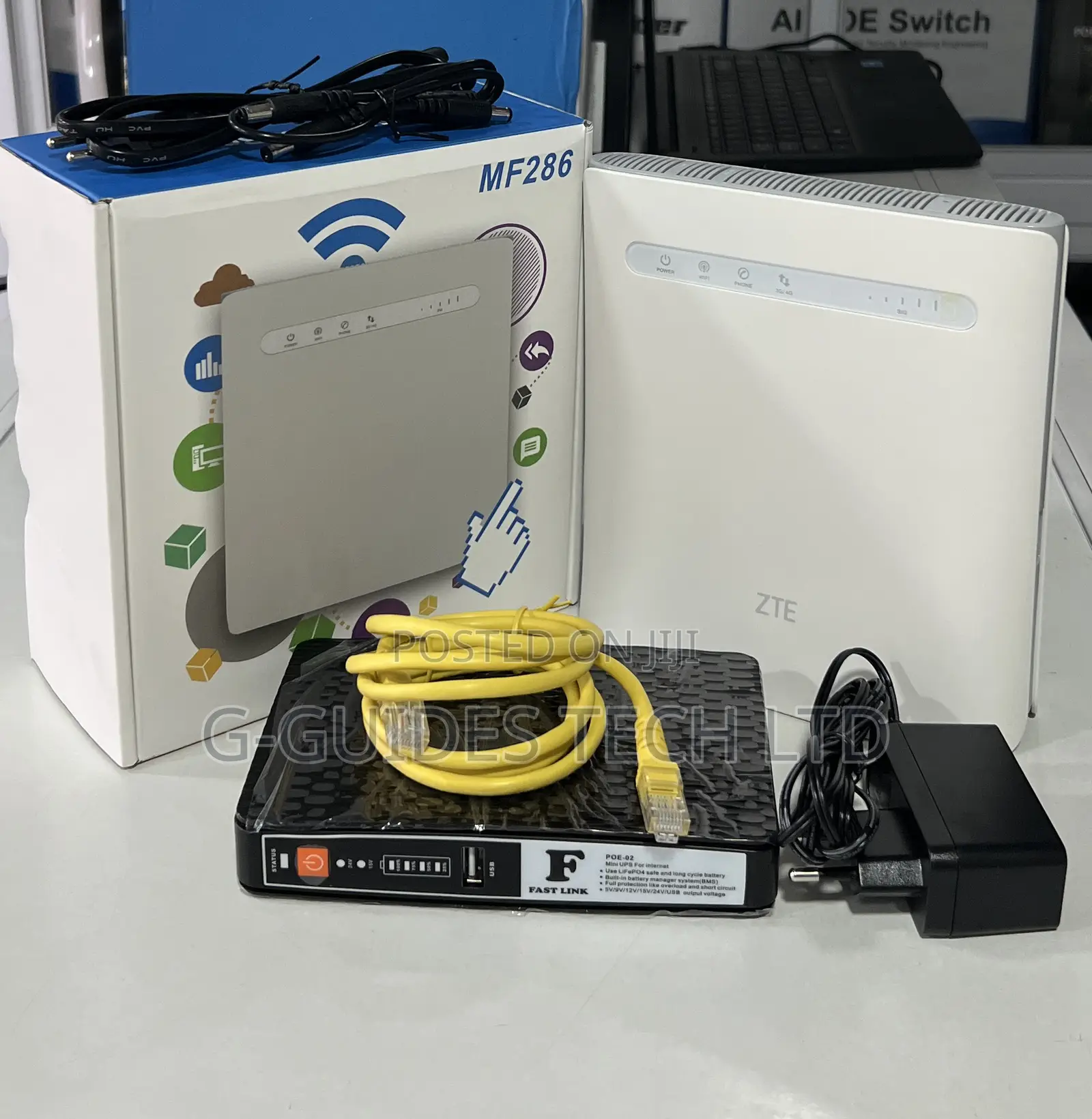 Zte 4g Wireless Router 600mbps Mf286 With Backup Battery
