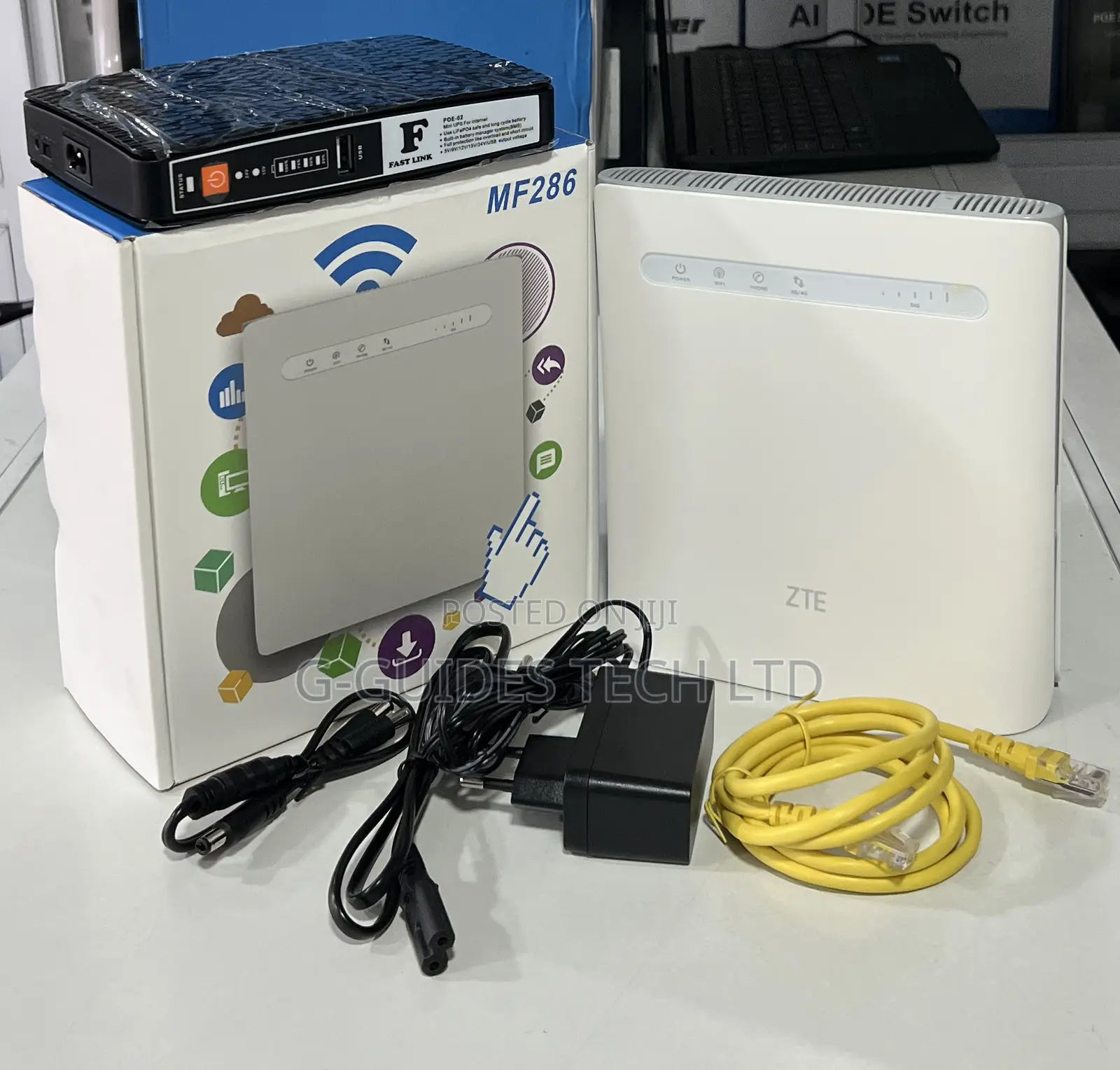 Zte 4g Wireless Router 600mbps Mf286 With Backup Battery