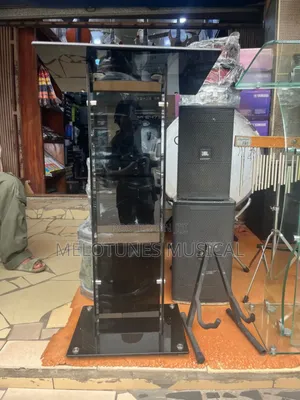 A Beautiful Black Glass Pulpit