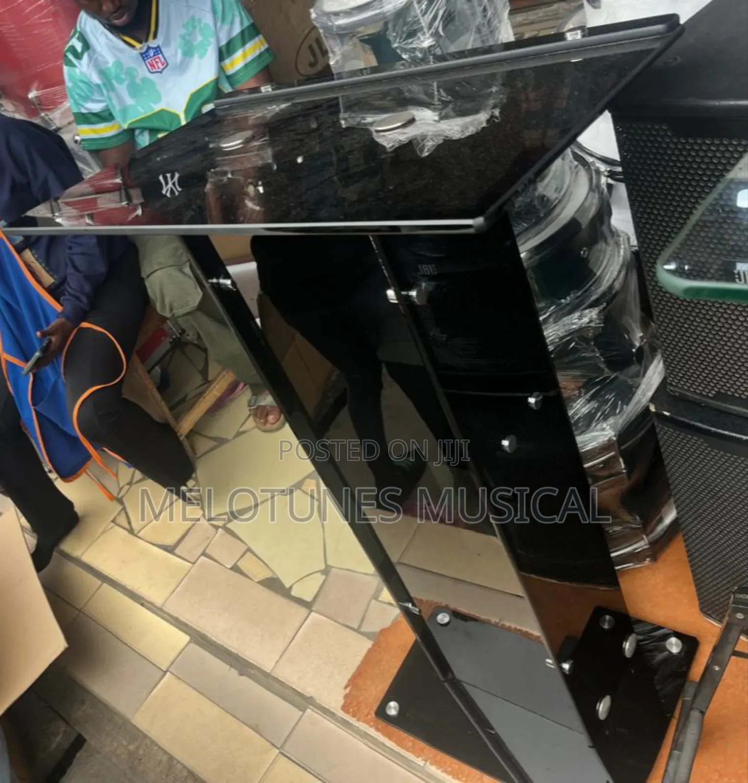 A Beautiful Black Glass Pulpit