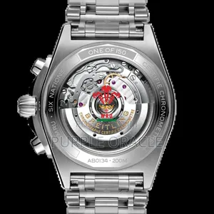 Anti Blemish Breitling Red Dial Chronomat Wristwatch