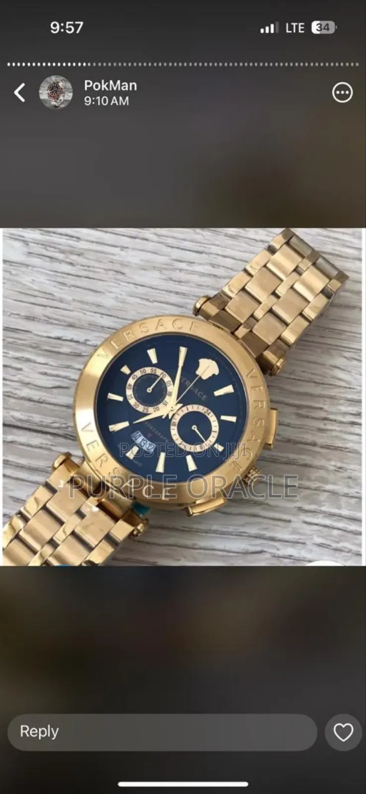 Bold Yet Stylish Versace Chronograph Watch