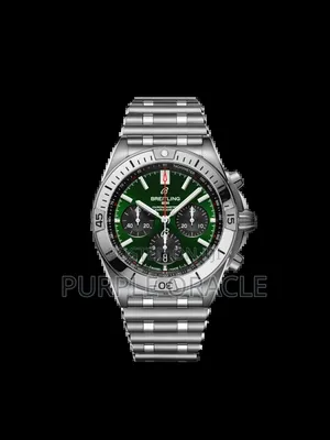 Green Dial Chronograph Breitling Watch