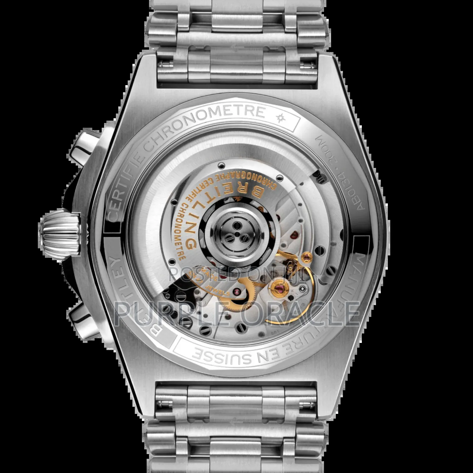 Green Dial Chronograph Breitling Watch