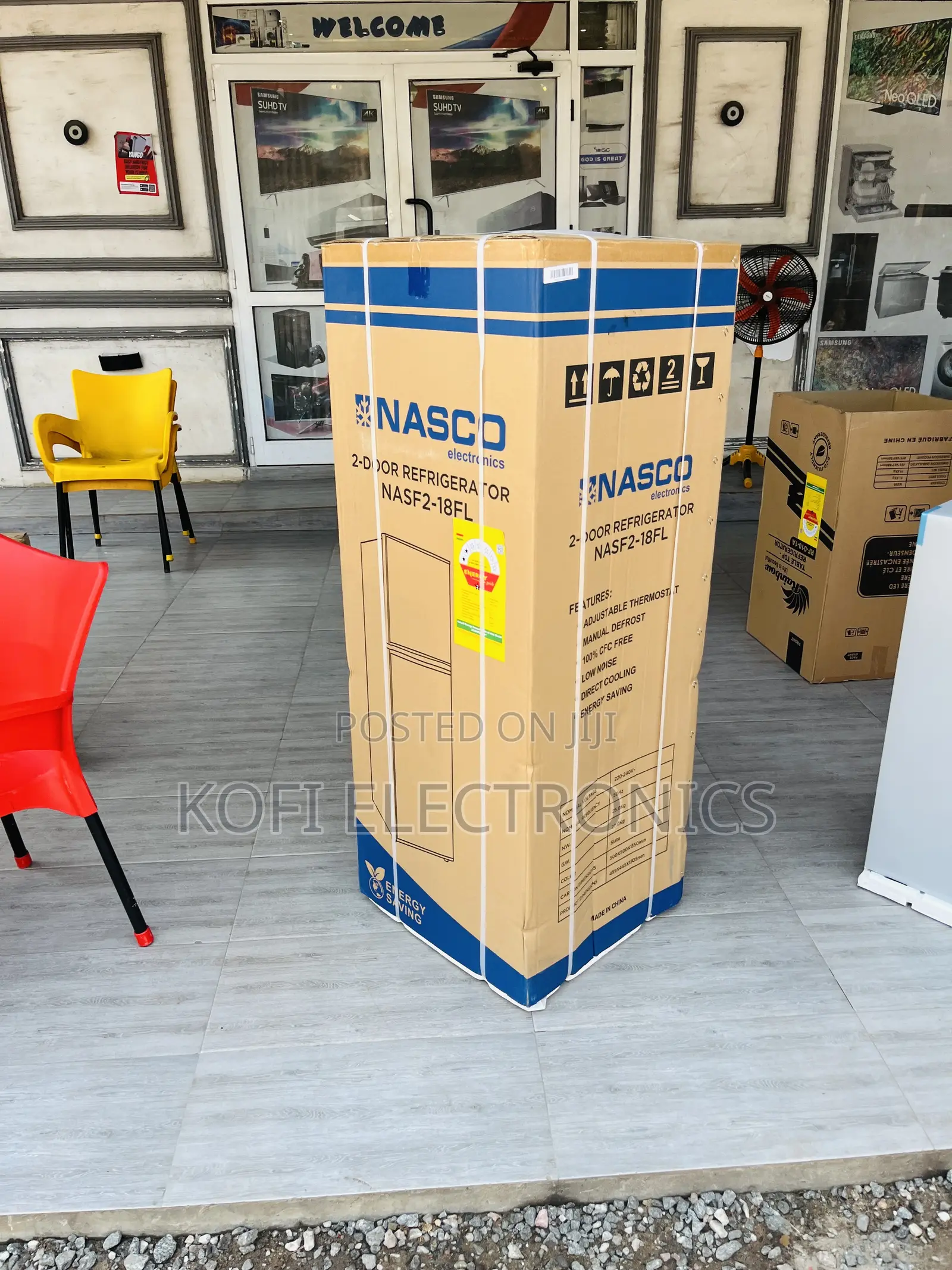 Well Built Nasco F2-18fl Electric Double Door Fridge 