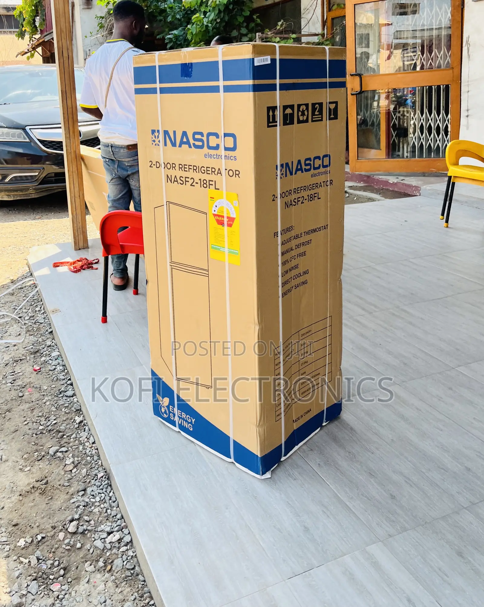 Reliable Nasco F2-18fl Double Door Electric Fridge 