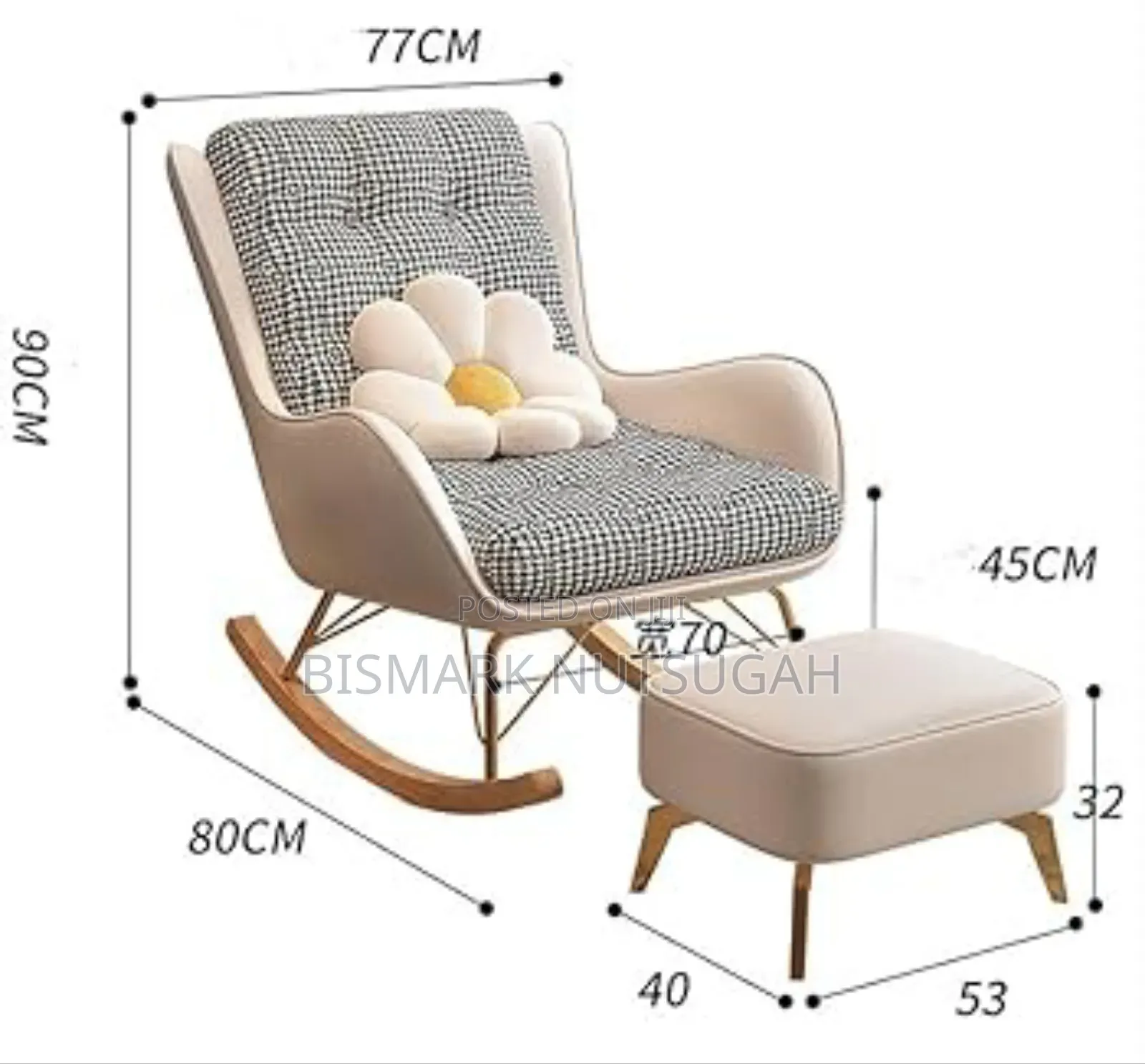 Modern Leisure Rocking Luxury Lounge Chair