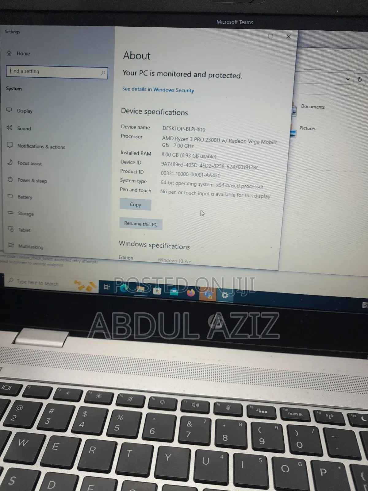 Laptop HP ProBook 645 G4 8GB AMD Ryzen 3 HDD 500GB