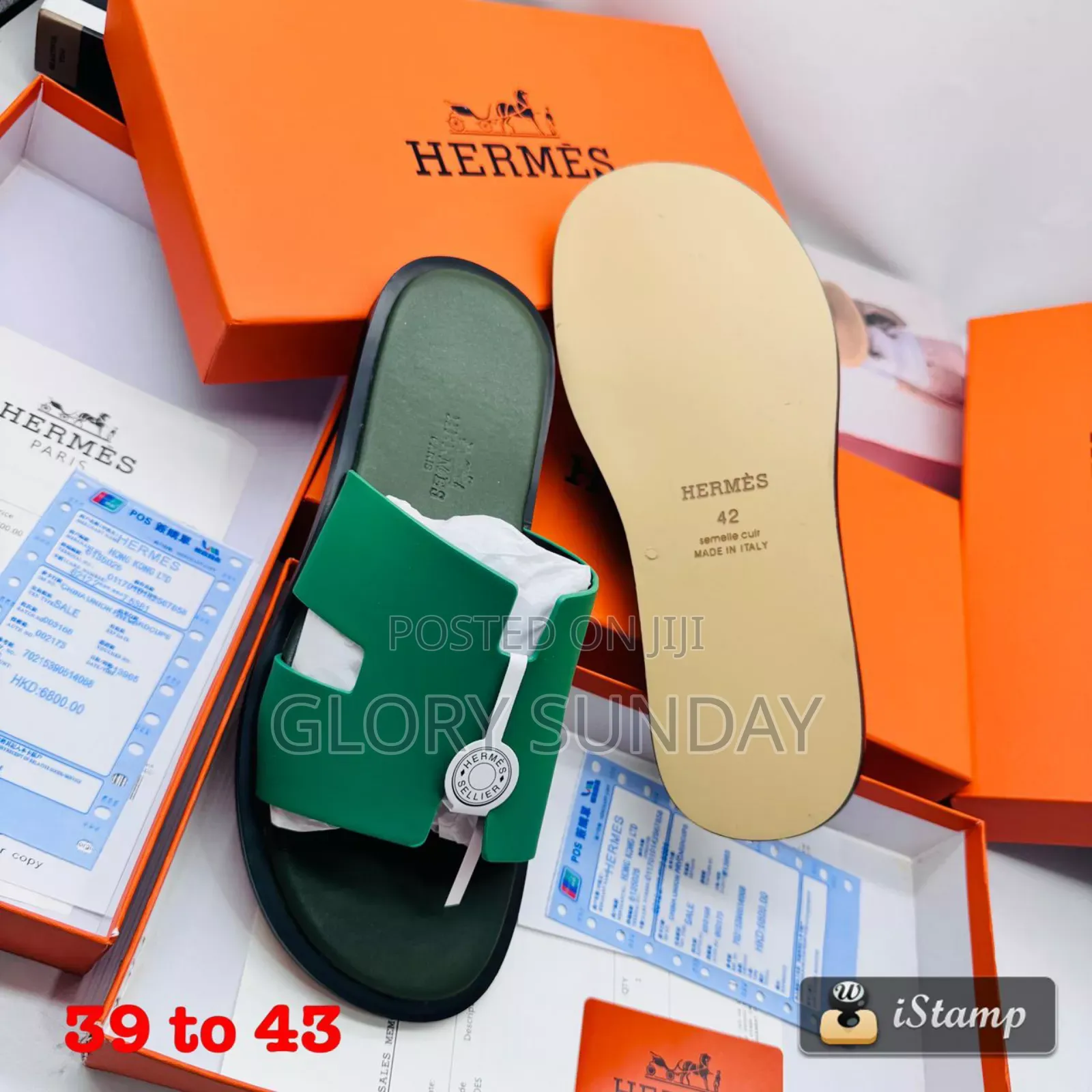 High Quality Hermes Slippers for Men