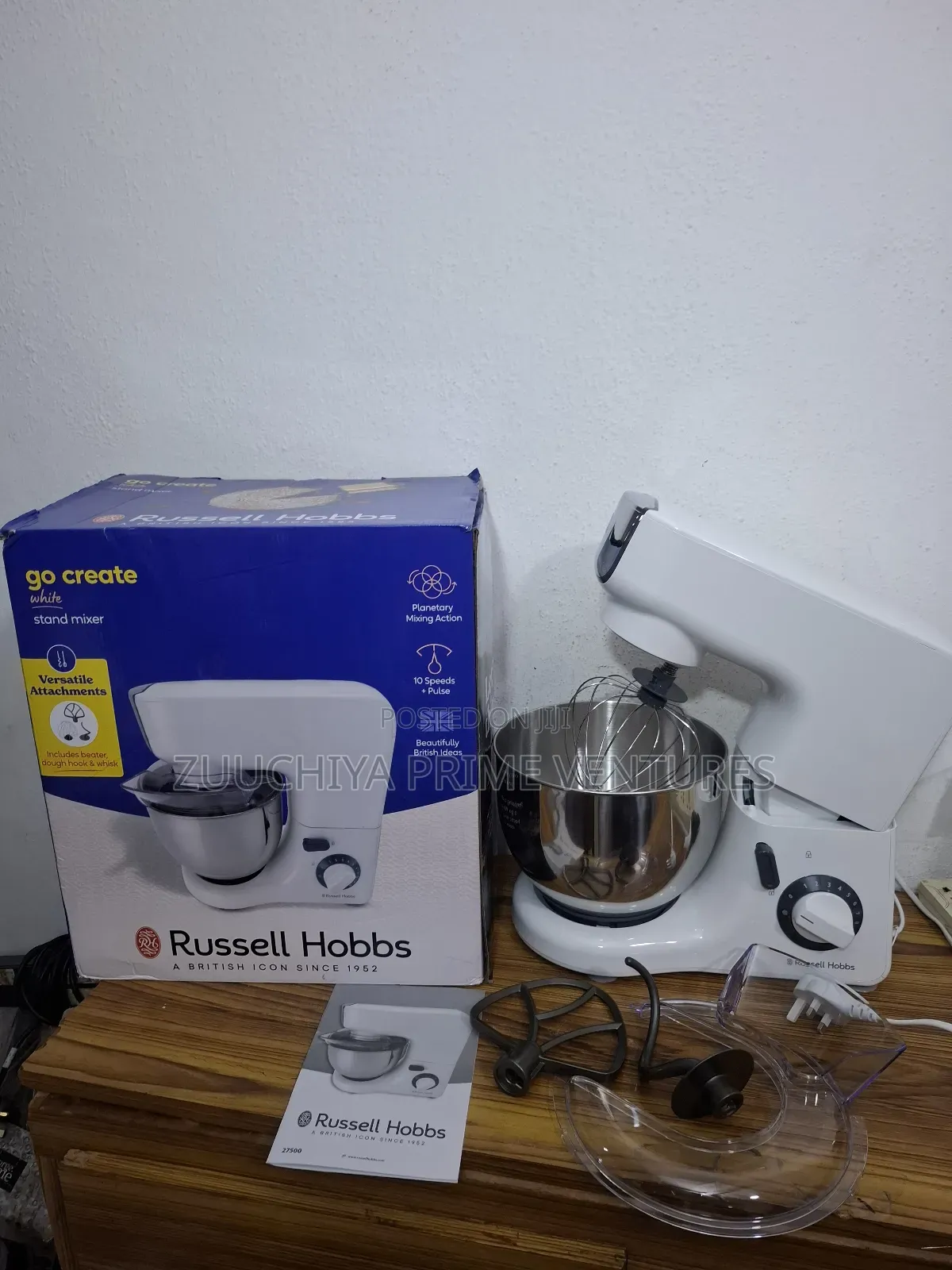 5.L Russell Hobbs Go-Create Stand Cake Mixer From Uk 