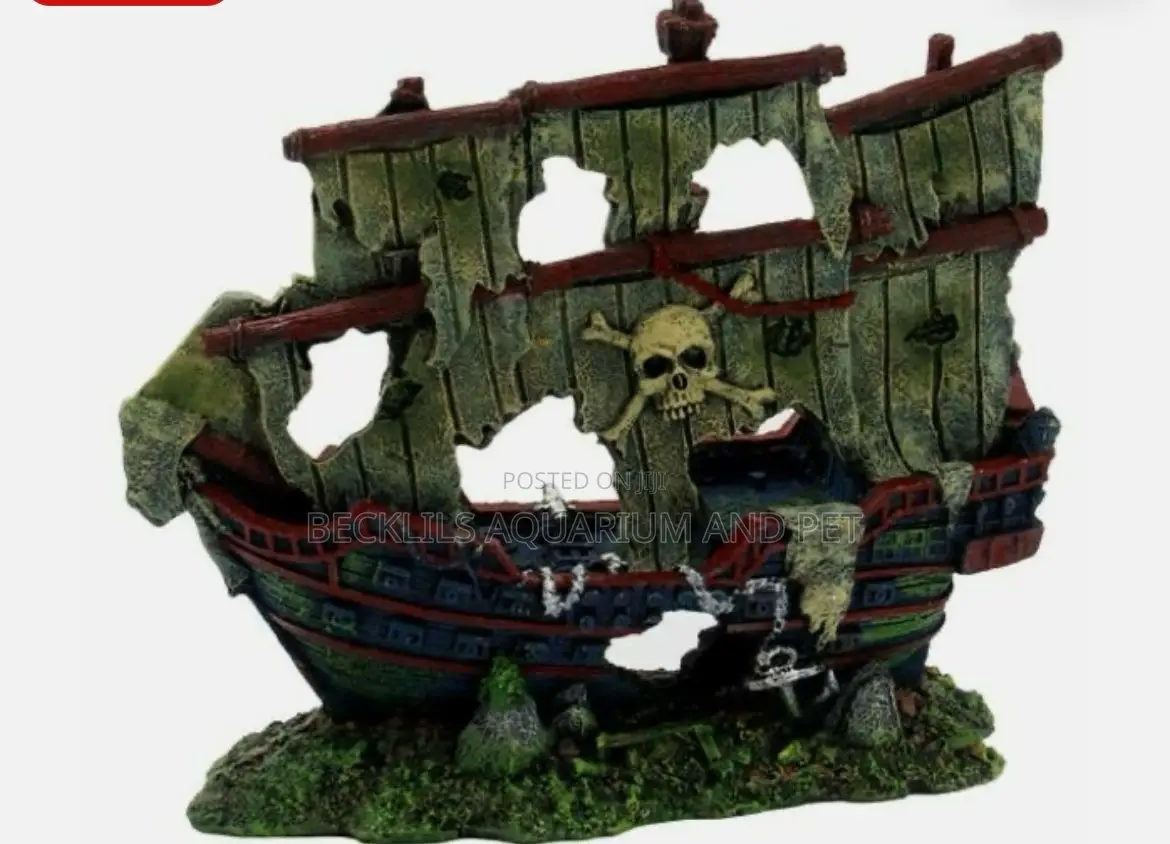 Ship Aquarium Decor
