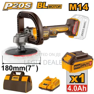 Ingco Angle Polisher Cordless 20v, 7inches
