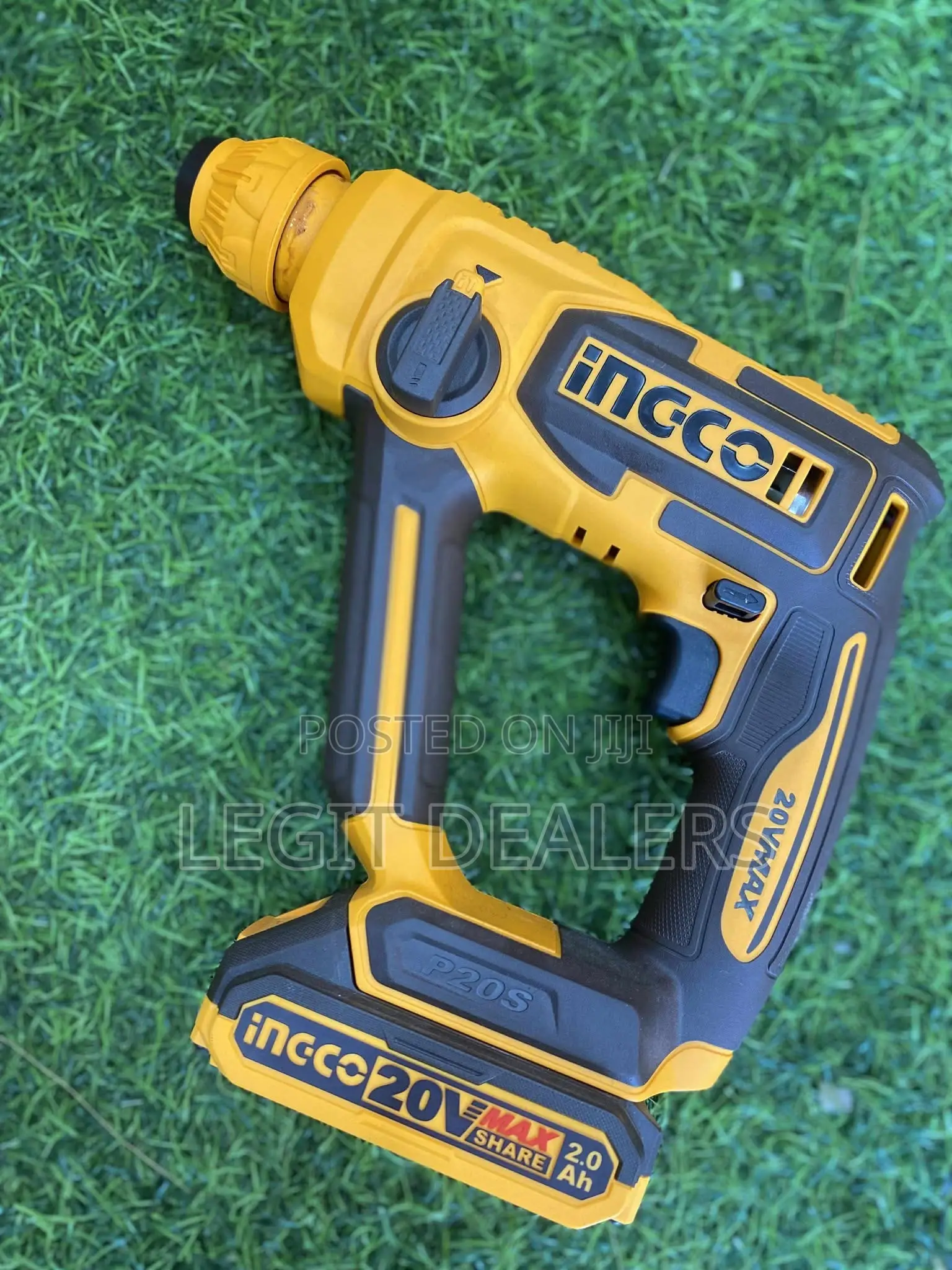 Ingco Cordless Rotary Hammer 20v + 3pcs Drill Bits